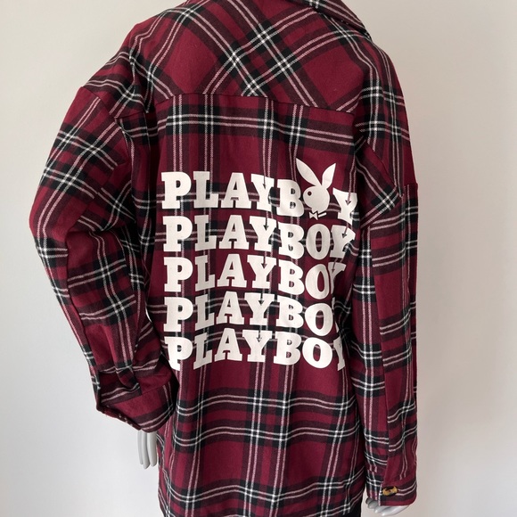 PLAYBOY| PLAID OVERSIZED SHACKET - Picture 4 of 8